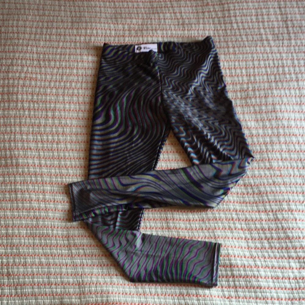 Psychedelic leggings by Cassady Bell.